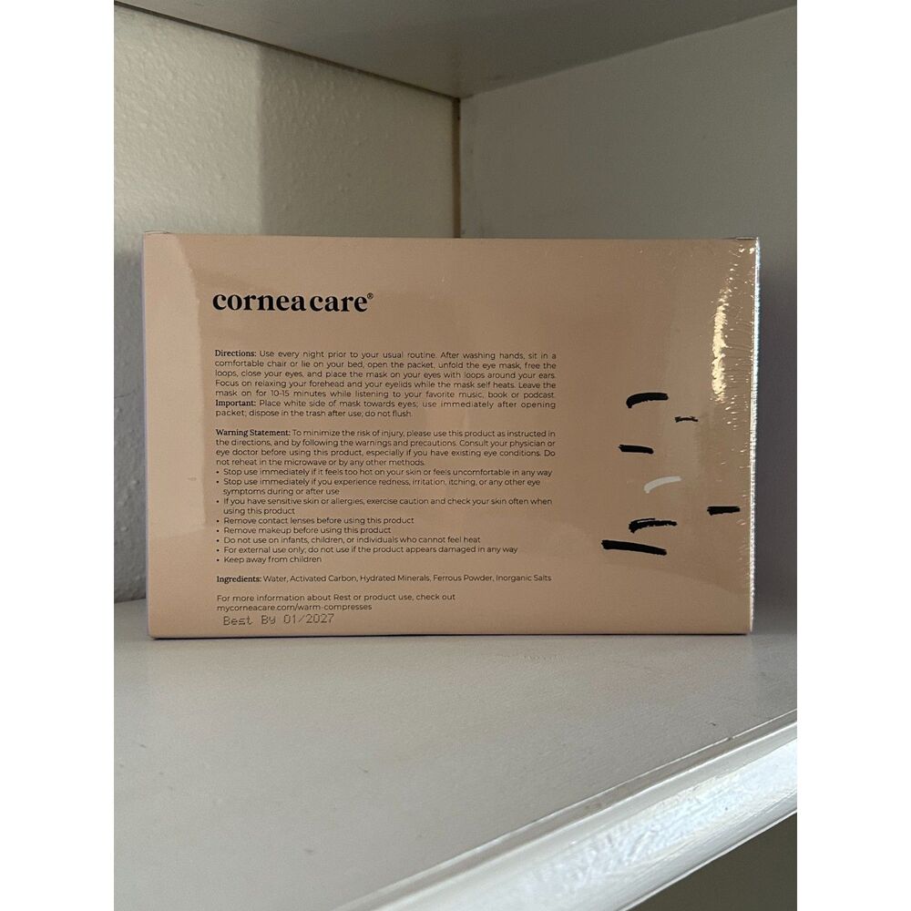 NIB, Sealed - REST Cornea Care Self Heating Eye Compresses -